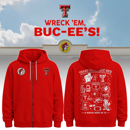 Texas Tech x Buc-ee’s Wreck ’Em Zip Hoodie